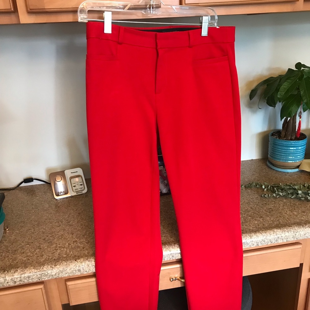 Banana Republic Sloan pants size 6 Red